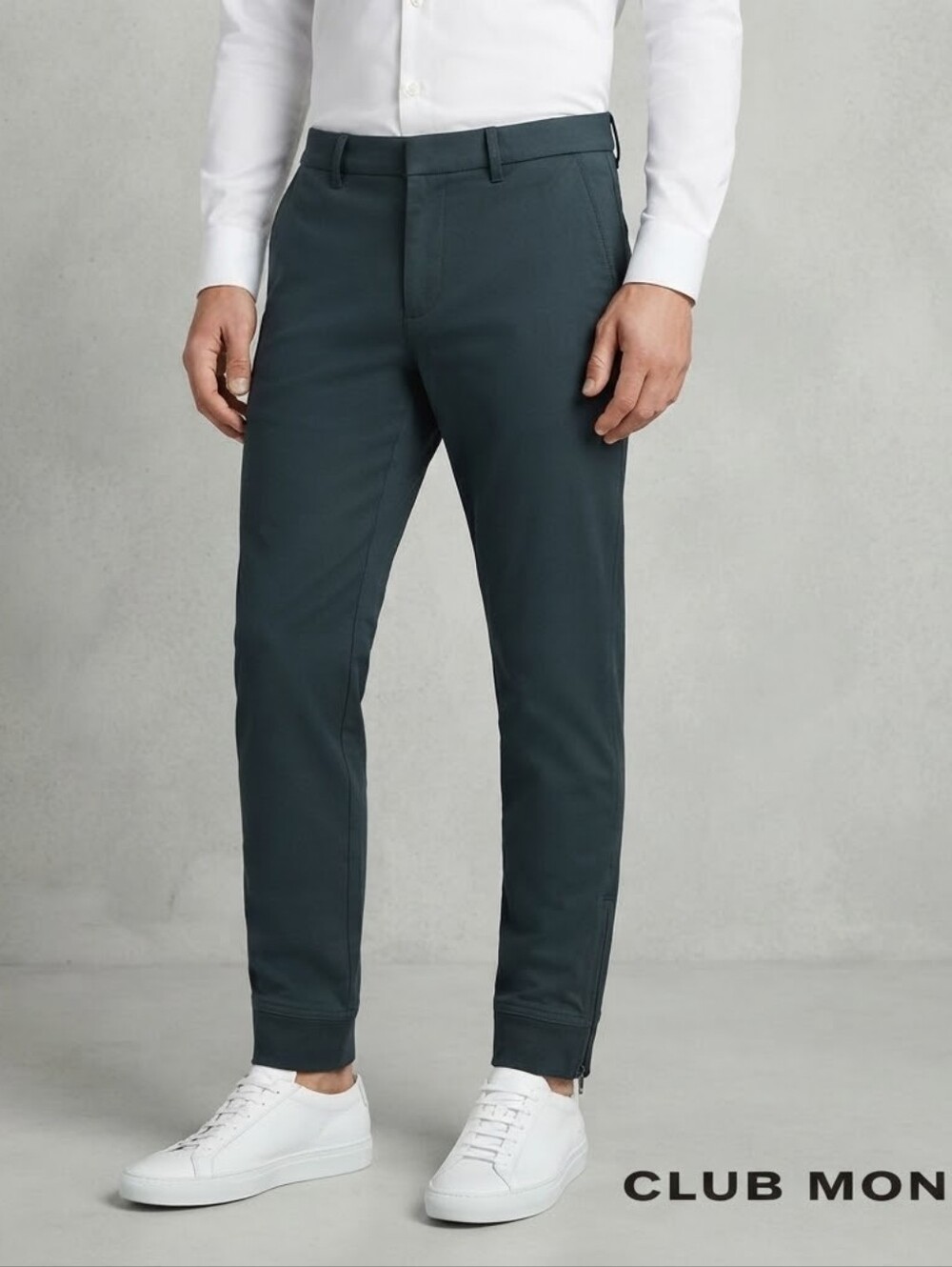 Club Monaco Men's Dark Teal Jogger Pants
